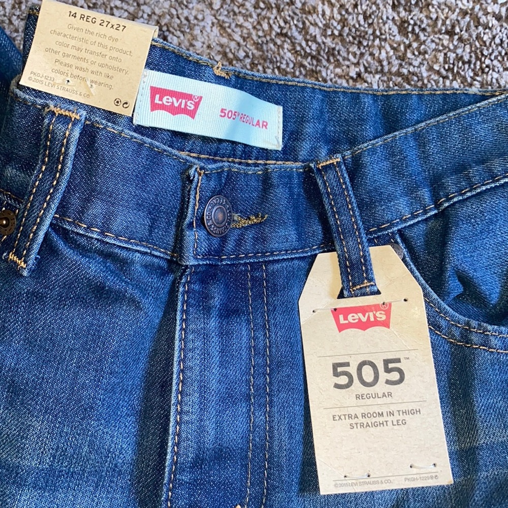 Boys Levi Straight Leg (14REG) 505 Regular